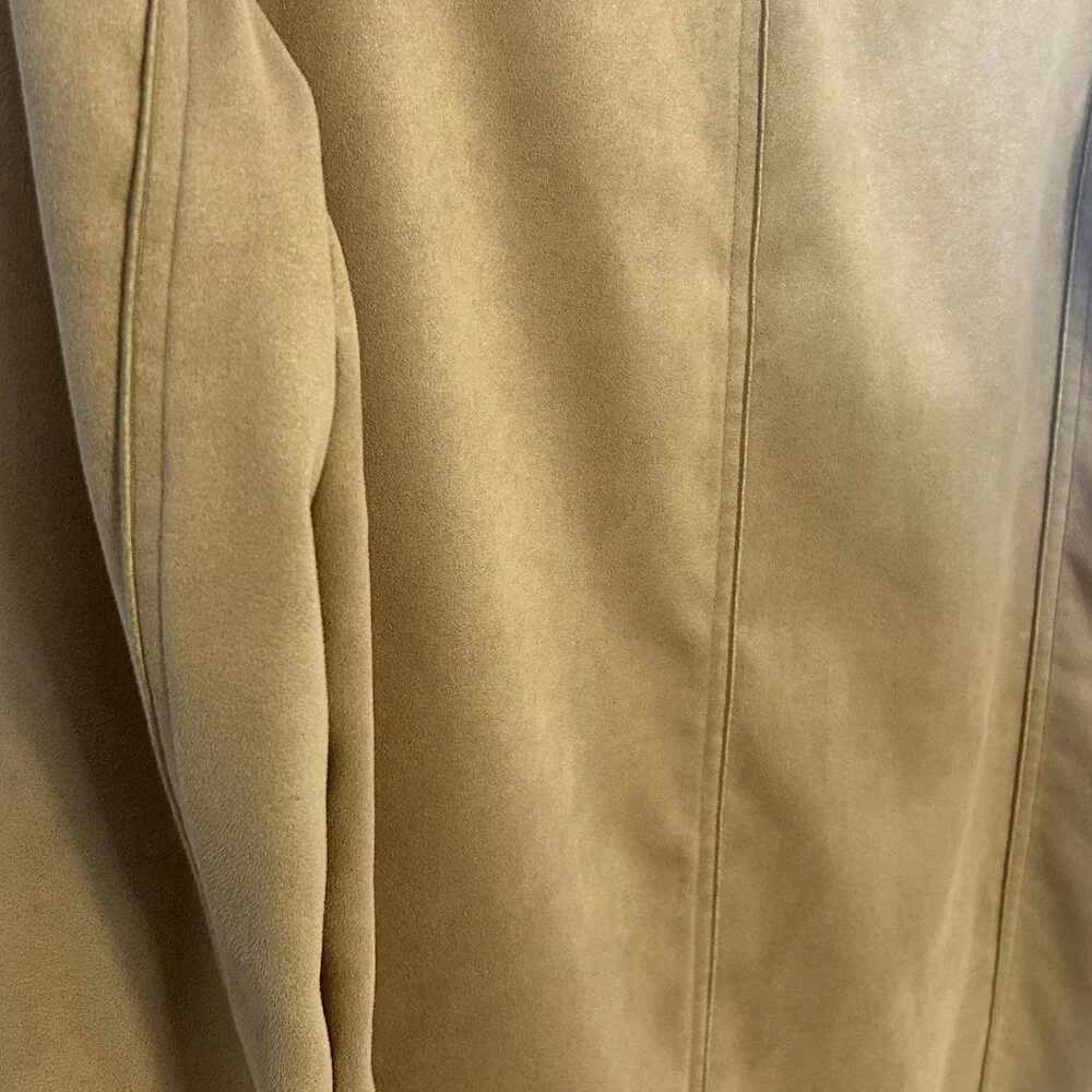 Women's Yansi Fugel Vegan‎ Faux Suede Duster Jacket: (Women's Size M)